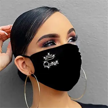 

Fashion Mask Rhinestones Glitter Face Masks Unisex Washable Breathable Ice Cotton Mouth Mask Outdoor Dustproof Mask mascarillas