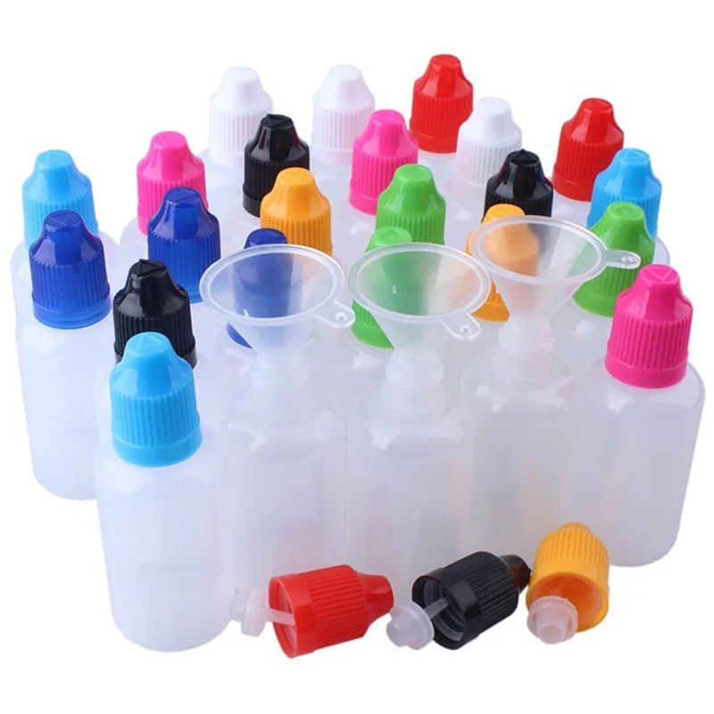 

30pcs PE Dropper Bottle Eye Drops Plastic Vial 3ml 5ml 10ml 15ml 20ml 30ml 50ml 60ml 100ml 120ml Essential Oil Jar
