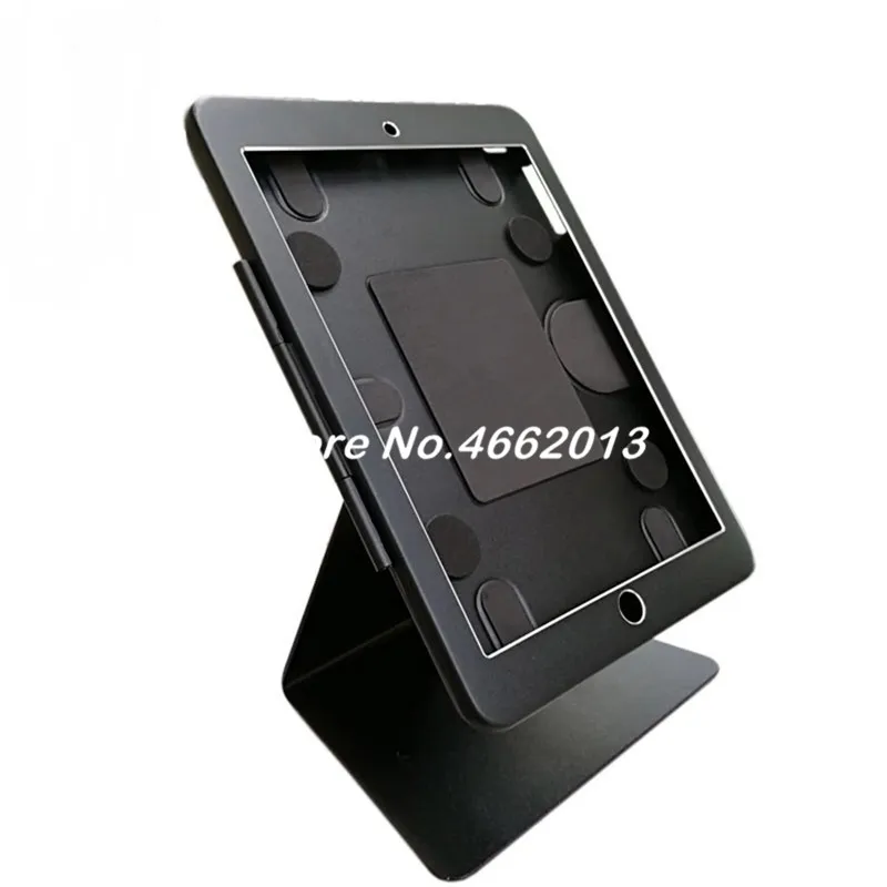 Aluminum reversible tilting tablet enclosure secure for ipad desk stand support for store ipad 2 3 4 air1 2 Pro 9.7 POS display