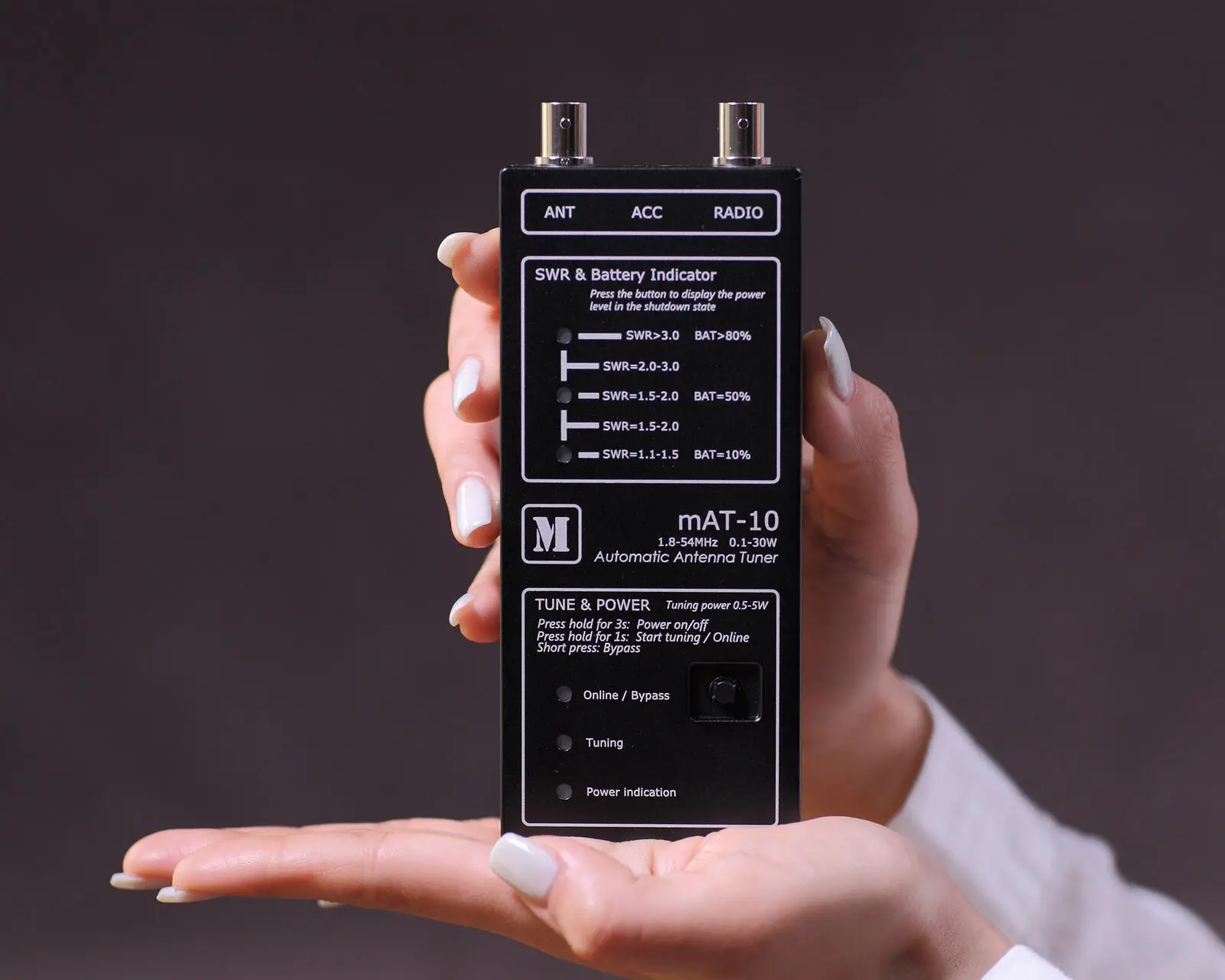 

Latest version mAT-10 HF Automatic Antenna Tuner For YEASU FT-817 FT-818 QRP Transceiver 0.1-30W