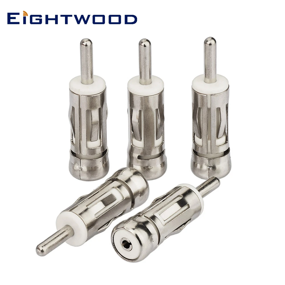 

Eightwood 5PCS Car Aerial Adapter Antenna Plug Adapter ISO to DIN 41585 Adapter Aerial Adapter Digital Radio DAB+ AM/FM in Stock