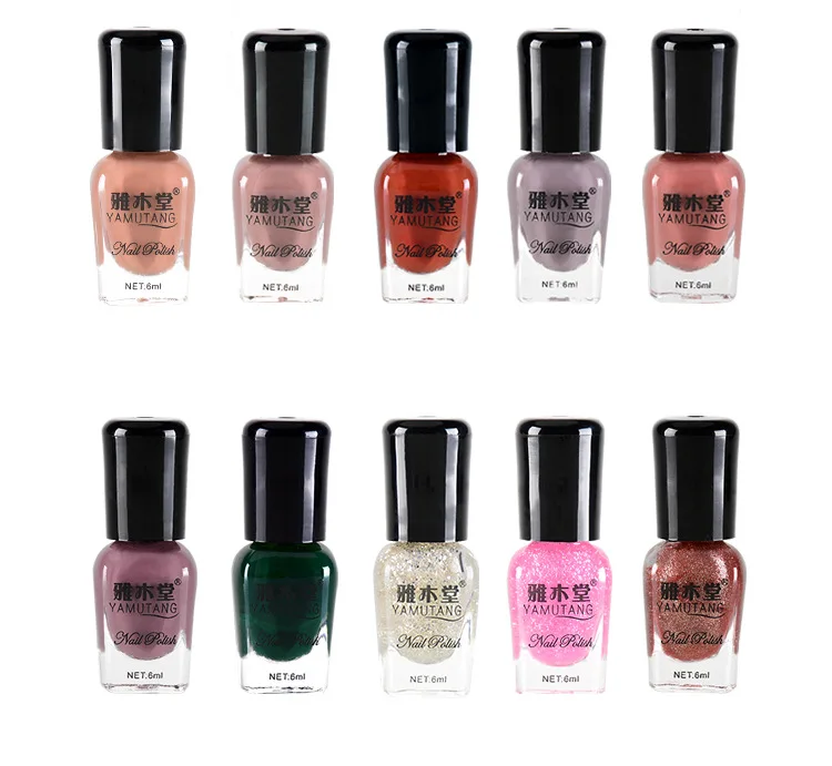 6ml-30colors лак для ногтей на водной основе, не содержит альдегида, Защита окружающей среды, зеркало, разрывающий пилинг, лак для ногтей, набор, bling