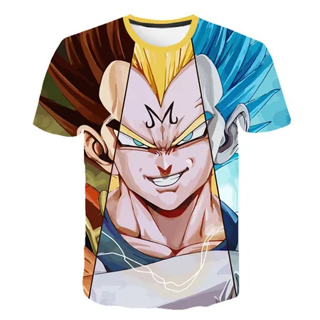 picture color Детская футболка с 3D принтом dragon ball z goku для мальчиков и девочек летние модные уличные топы с короткими рукавами, Лидер продаж - Цвет: picture color