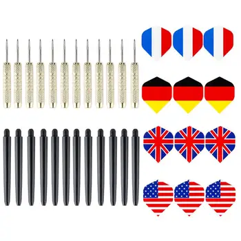 

12pcs 18g New Patterned With National Flag Flights 4 Kinds Needle Tip Dart Indoor sports Throwing Toy Bullseye Target Game