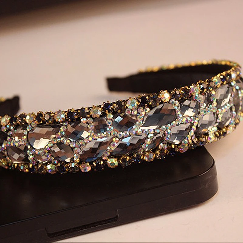 Bridal Headwear Hair Accessory Hair Headdress Handmade Crystal Stone Bridal Headbands Rhinestone Wedding Hairbands For Women Fashion Hair Accessories