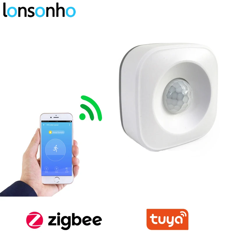 

Lonsonho Tuya Zigbee PIR Motion Sensor Infrared Movement Detector Compatible Tuya Zigbee Hub Smartlife Smart Home Automation