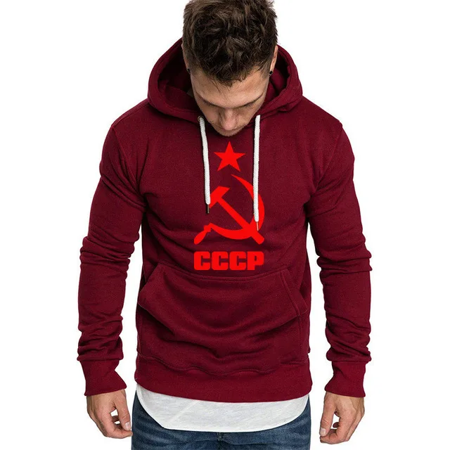 Мужские толстовки, уникальный CCCP, Россия, СССР, с принтом, с капюшоном, мужская куртка, толстовка, повседневная, модный бренд, спортивные костюмы, MasculinoH