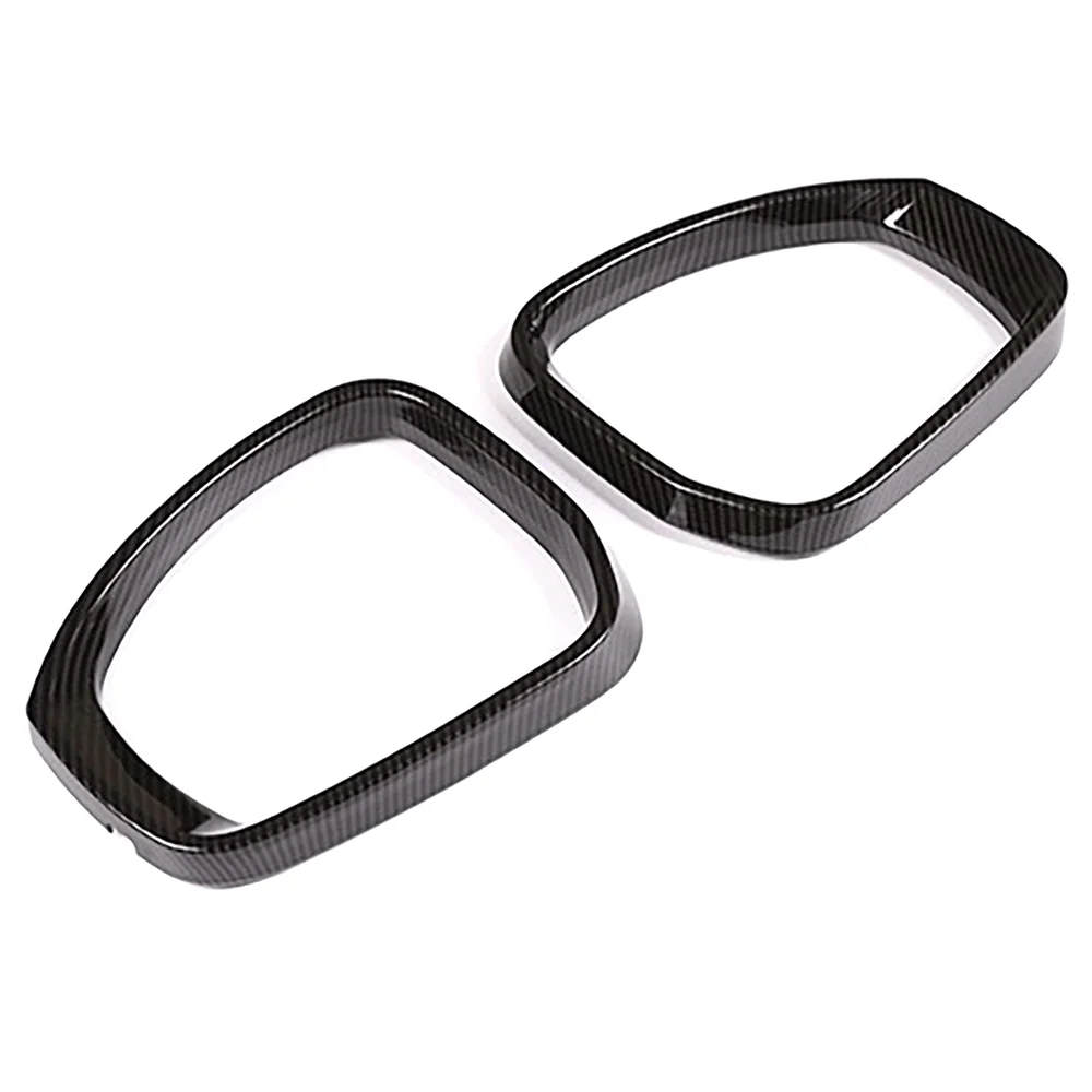 Car Exterior Door Rearview Mirror Guard Eyebrow Frame Cover Trim Fit for Land Rover Discovery Sport 2015 2016 2017 2018 2019 (5)