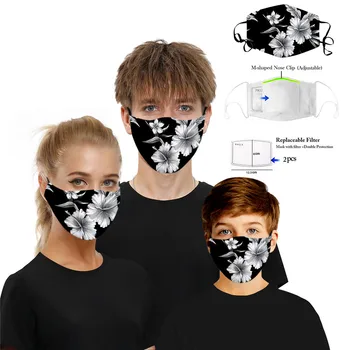 

1PC Dustproof Windproof Foggy Haze PM2.5 Mask With Mask Gasket Face Mask Filter PM2.5 anti dust proof Mask Washable Earloop Mask
