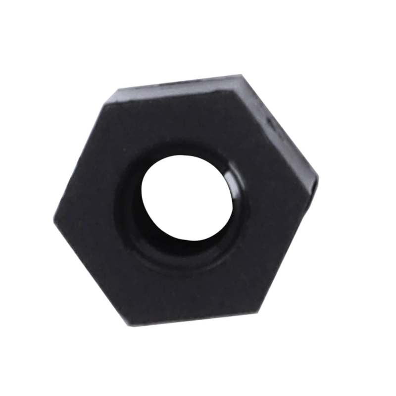 M3x10mm внутренняя резьба Нейлон Шестигранная стойка-распорка черный 100 шт