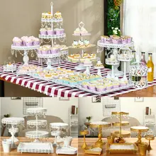 Хрустальная металлическая пластина подставки для пирога дисплей кекс стенд День рождения Свадебные украшения вечерние принадлежности для выпечки, помадка подставка для торта комплект