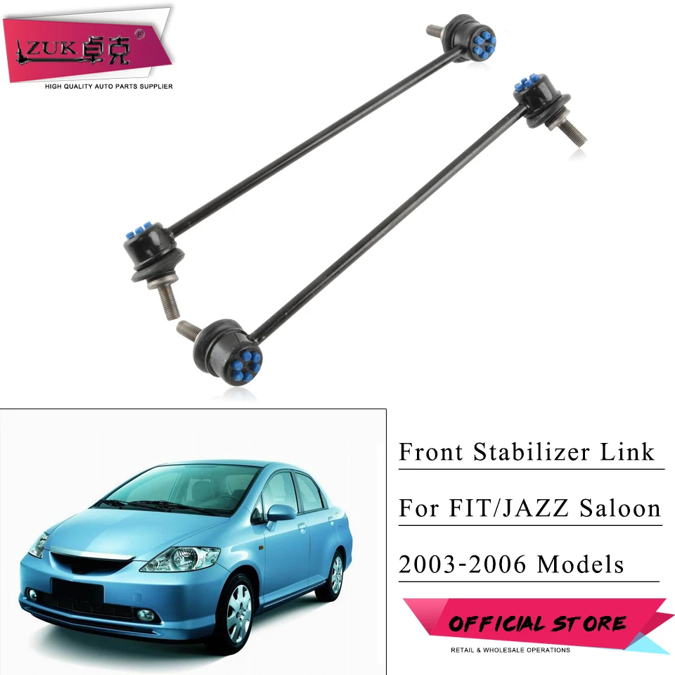 ZUK 2PCS Front Suspension Sway Bar Stabilizer Link Ball Joint For HONDA