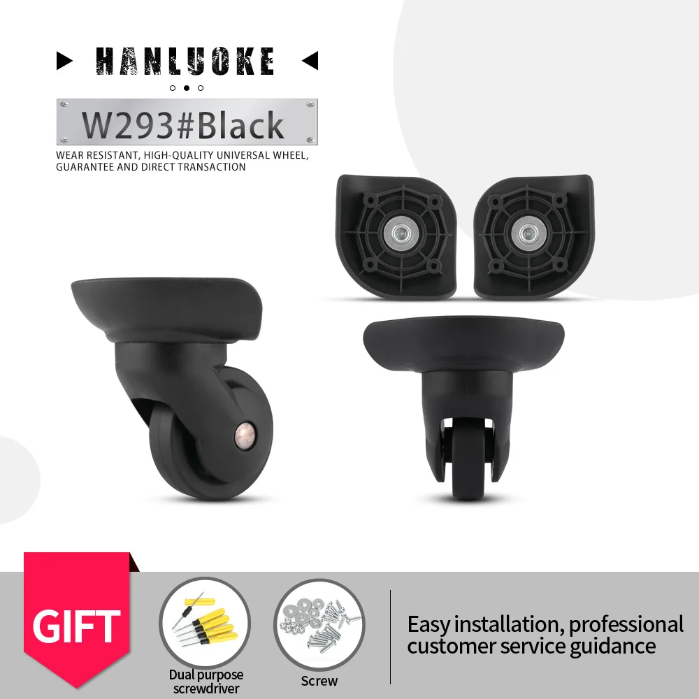 HANLUOKE W293 brašnářské univerzální kolo příslušenství kolo nářadí kůže pouzdro kolečkové casters němý kolo obecná wear-resistant