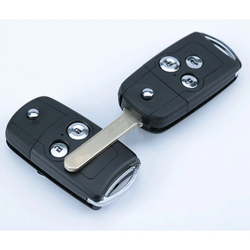 Remote Key Shell 2/3 Buttons For Honda Civic Accord Jazz CRV HRV CRZ For Acura TL TSX ZDX RSX Flip Folding Key Car Accessories
