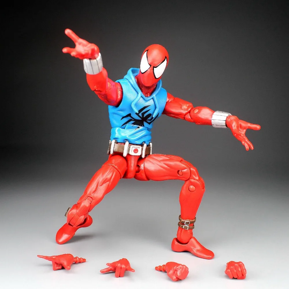 Marvel Legends Infinite Series Pizza & Scarlet Spiderman 6" Loose Action Figure 