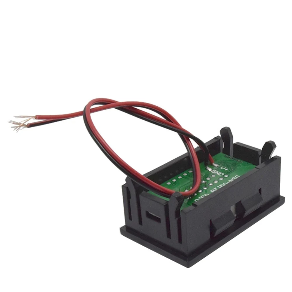 Battery Tester Digital Voltmeter Car Digital Gauge 0.56Inch Red Blue LCD Digital Voltmeter 12V 60V 72V Battery Capacity Indicator Lead Acid Power Car Motorcycle Voltage Tester