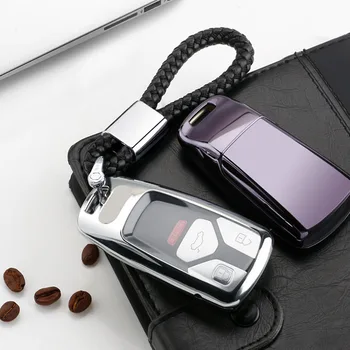 

Car Styling Soft TPU Auto Key Protection Cover Case For Audi A5 A6L QT S5 S7 8S S4 8W RS 2016 2017 Car Holder Shell Remote fob