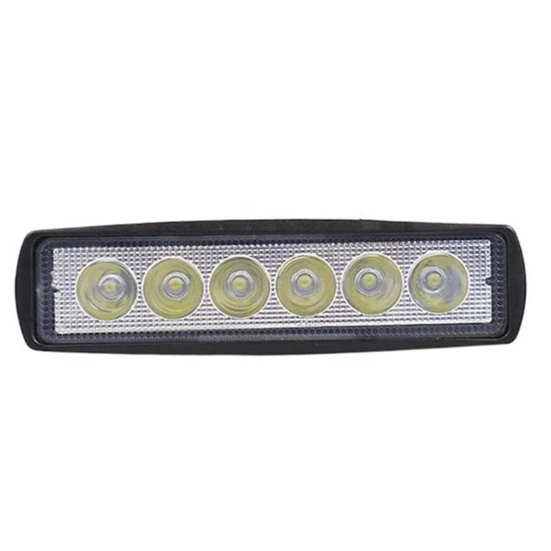 2 шт., 18 Вт, рабочий светильник, бар, 6LED, DRL, для вождения, противотуманная фара, для 12 В, для автомобиля, грузовика, 6500 К, супер яркий, для вождения, точечный светильник, рабочий светильник
