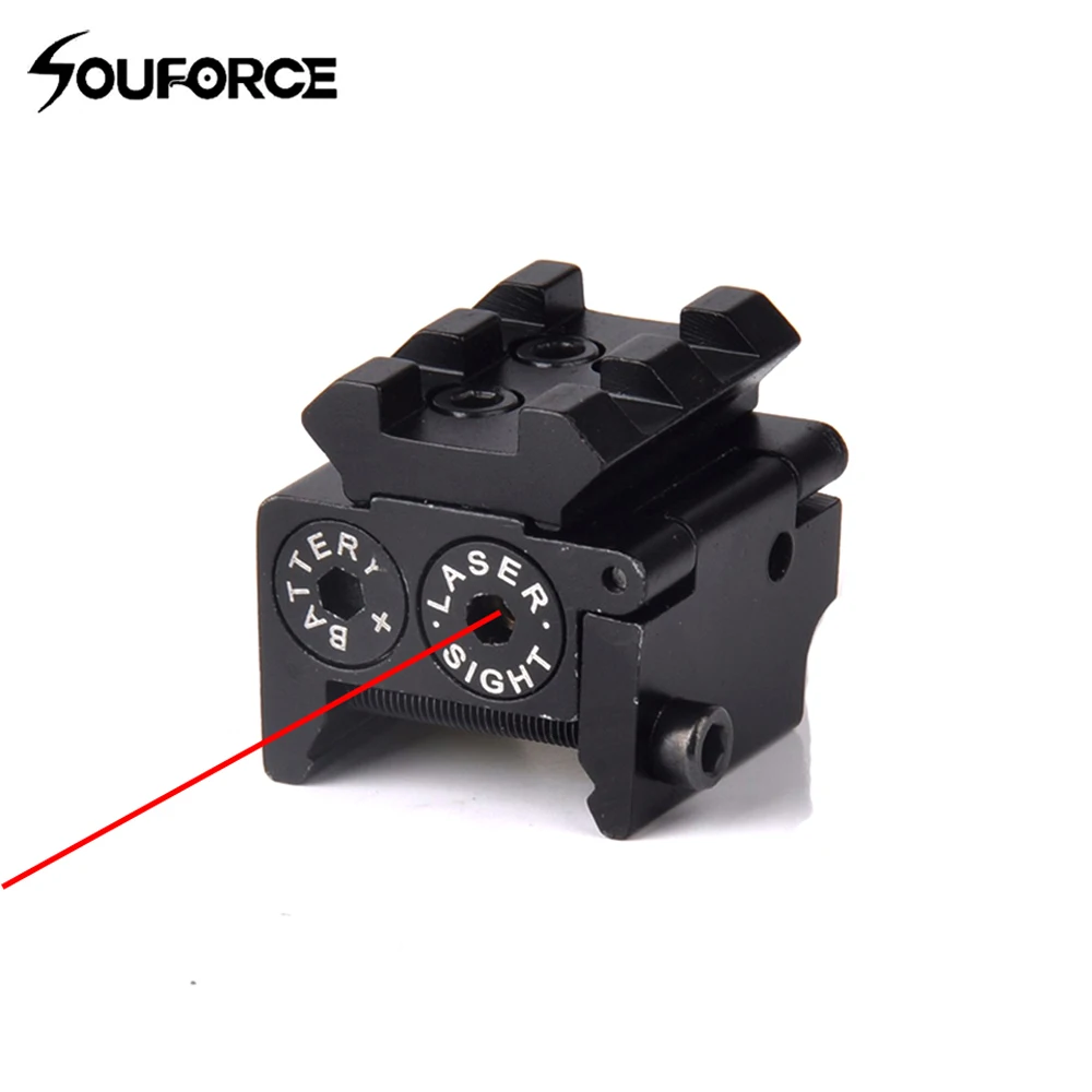 Hot High Quality Adjustable Red Laser Sight with 20mm Rail Mount Fit for Glock 17 19 Pistol Guns Glock Hunting Accessory-0