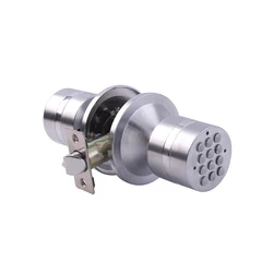 Ospon keyless fechadura eletrônica do teclado, trava ajustável backset 2 3/8 Polegada a 2 3/4 Polegada, níquel de cetim