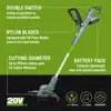 WORKPRO 20V Electric Lawn Mower 2000mAh Li-ion Cordless Grass Trimmer Auto Release String Cutter Pruning Garden Tools ► Photo 2/6