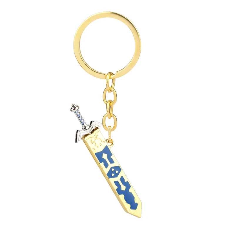 Game Legend of Zelda Sword Keychain Removable Master Sword Keyring Men Jewelry Gift