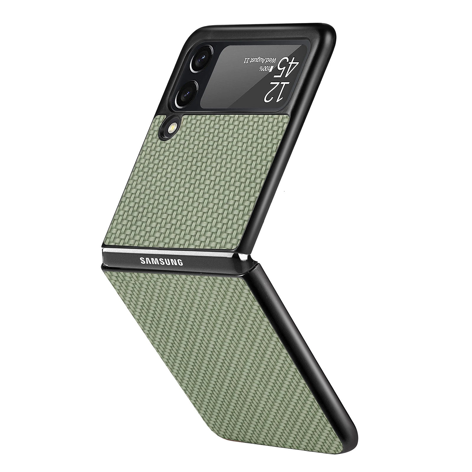 Luxury Carbon Fiber Slim Case for Samsung Galaxy Z Flip 3 4 5G Flip3 Flip4 Phone Protective Cover Coque for Samsung Z Flip 4 galaxy z flip3 5g case