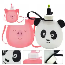 Taza de agua para niños, botella de agua plegable, práctica, resistente al desgaste, para sala de estar