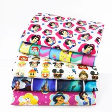 50*147 см полиэстер, хлопок, ткань, пэчворк, принцесса, набивная ткань для ткани, детский домашний текстиль для шитья, рукоделие, c390