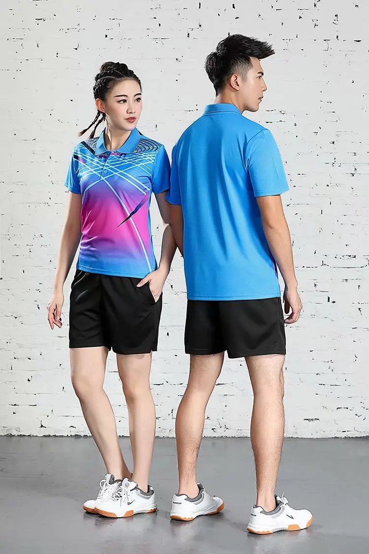 Badminton Polo T-Shirt Men Women Kids tennis shirt Quick Dry Short-Sleeve Training Breathable short sleeve t shirt sports clothes