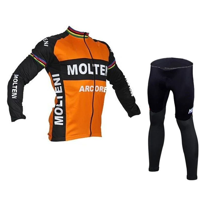 2021 Molteni Long Sleeve Cycling Jersey Set Fietskleding Wielrennen Heren Set Trousersmaillot Ciclismo - Cycling Sets - AliExpress