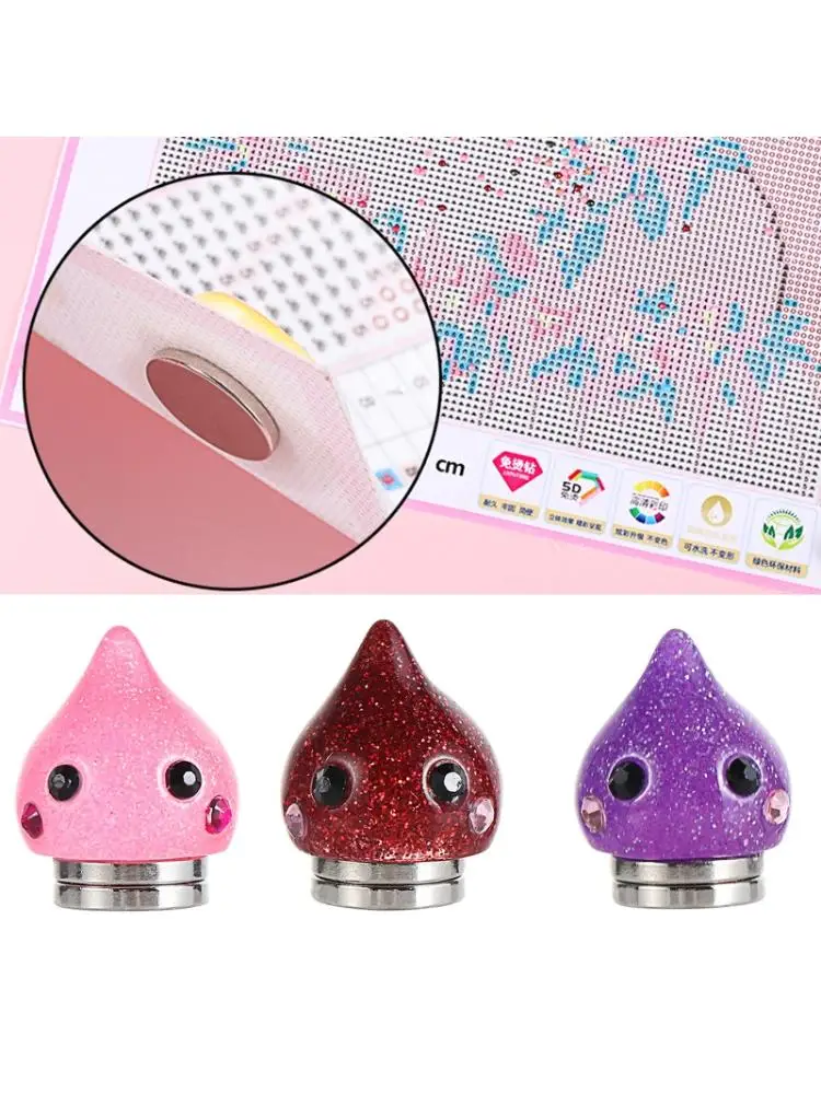 Diamond Painting Accessories 1PC DIY Crafts Diamond Painting Tools Diamond Painting Cover Holder Glitter Drop Fridge Magnet Minders Parchment Paper Holder