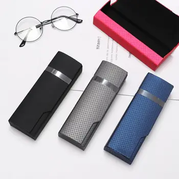 

Fashion Men Women Spectacle Case Portable Sunglass Box Glasses Hard Handmade Square Fold Box