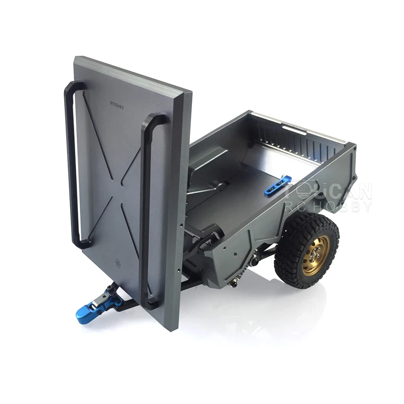 CAPO Upgraded CUB1 CNC Metal Luggage Trailer A for 1/18 RC Crawler Car Model TH19801 2