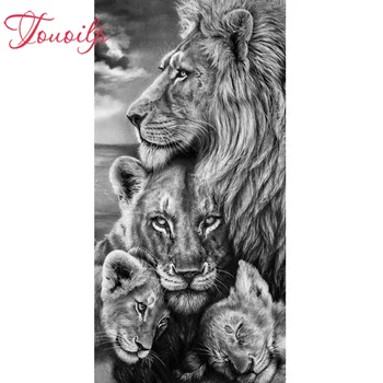 

5D Full Square&round Diamond Embroidery Painting Dream catcher of Cross Stitch Resin Lion family 5d Diamond Painting home decor