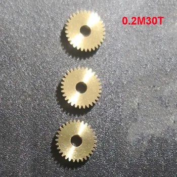

1/2/5/10PCS 0.2 Modulus Brass Pinion Gear 0.2M30T Metal Motor Micro Motor For DIY Bore 1.78mm 2.02mm