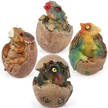 

1PC Luminous Dinosaur Egg Toy Imitation Plastic Dinosaur Hatching Toy Creative Dinosaur Eggs Toy Decorations Inductive Lighting