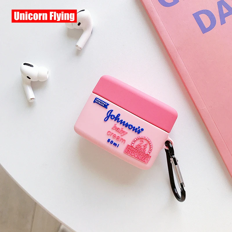 

LinXiang Mini Johnson Baby Cream Lotion Shape Bluetooth Earphone Silicone Protective Case Cover For Apple Airpods Pro