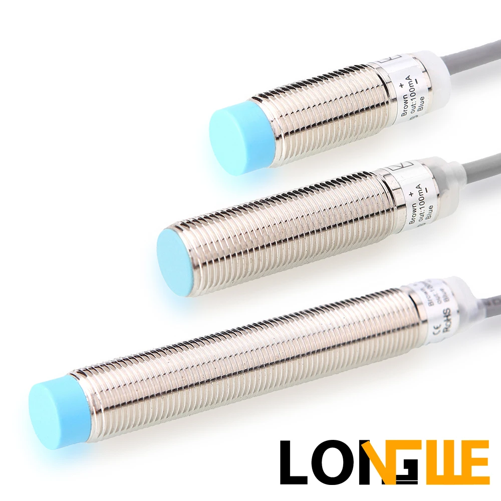 LONGWE IP68 1500 Гц M12 4 мм 3 Цилиндрический индуктивный бесконтактный датчик LM12 для