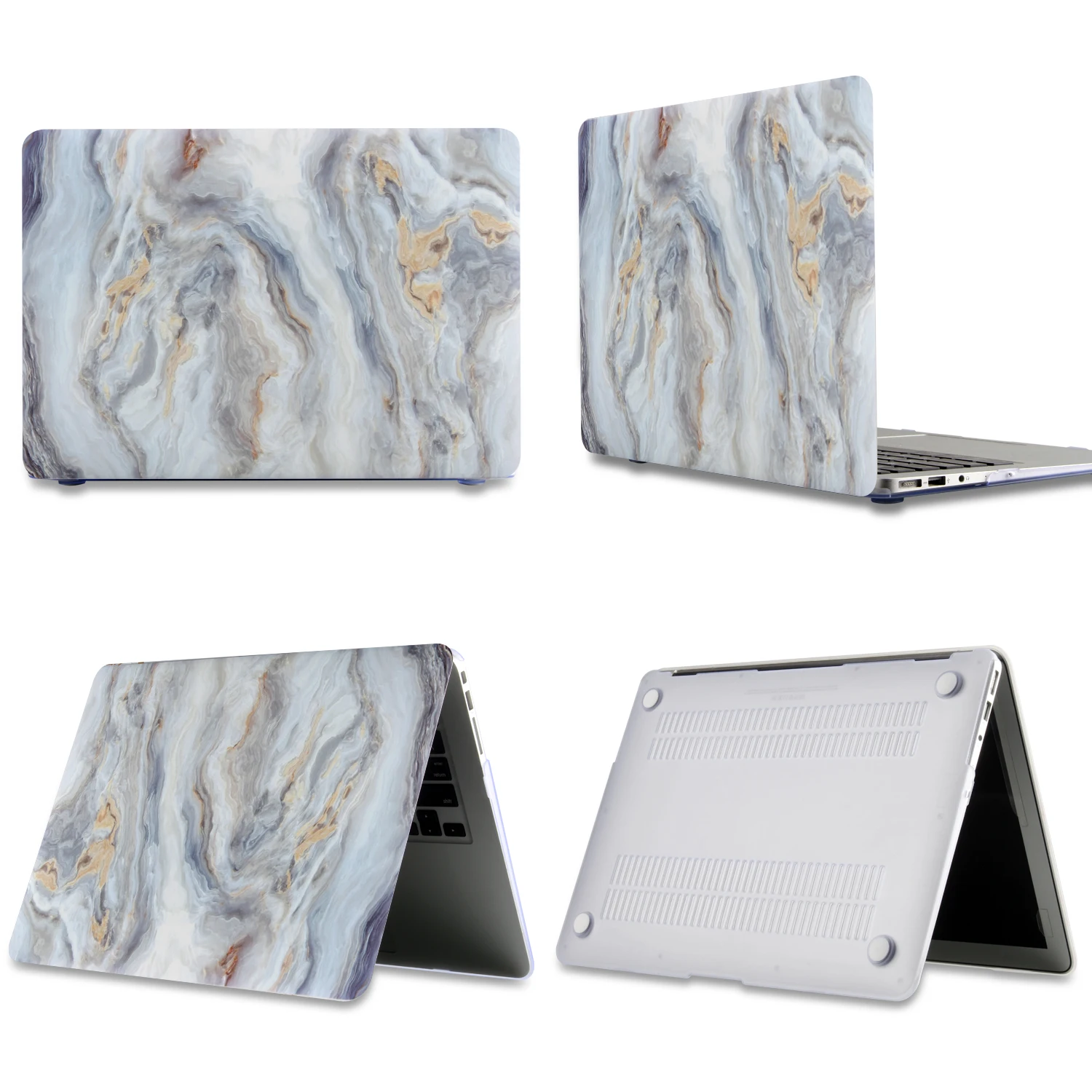 New Marble Laptop Case For APPle MacBook Pro Air Retina 11 12 13 15 Mac Book 15.4 13.3 inch Touch B