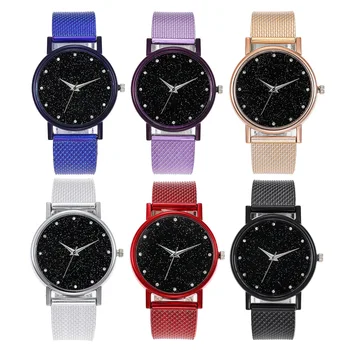 

2020 Ladies fashion Korean Rhinestone Quartz Watch Female Women's Watches Fashion Clock Watch Women Watches Gift
