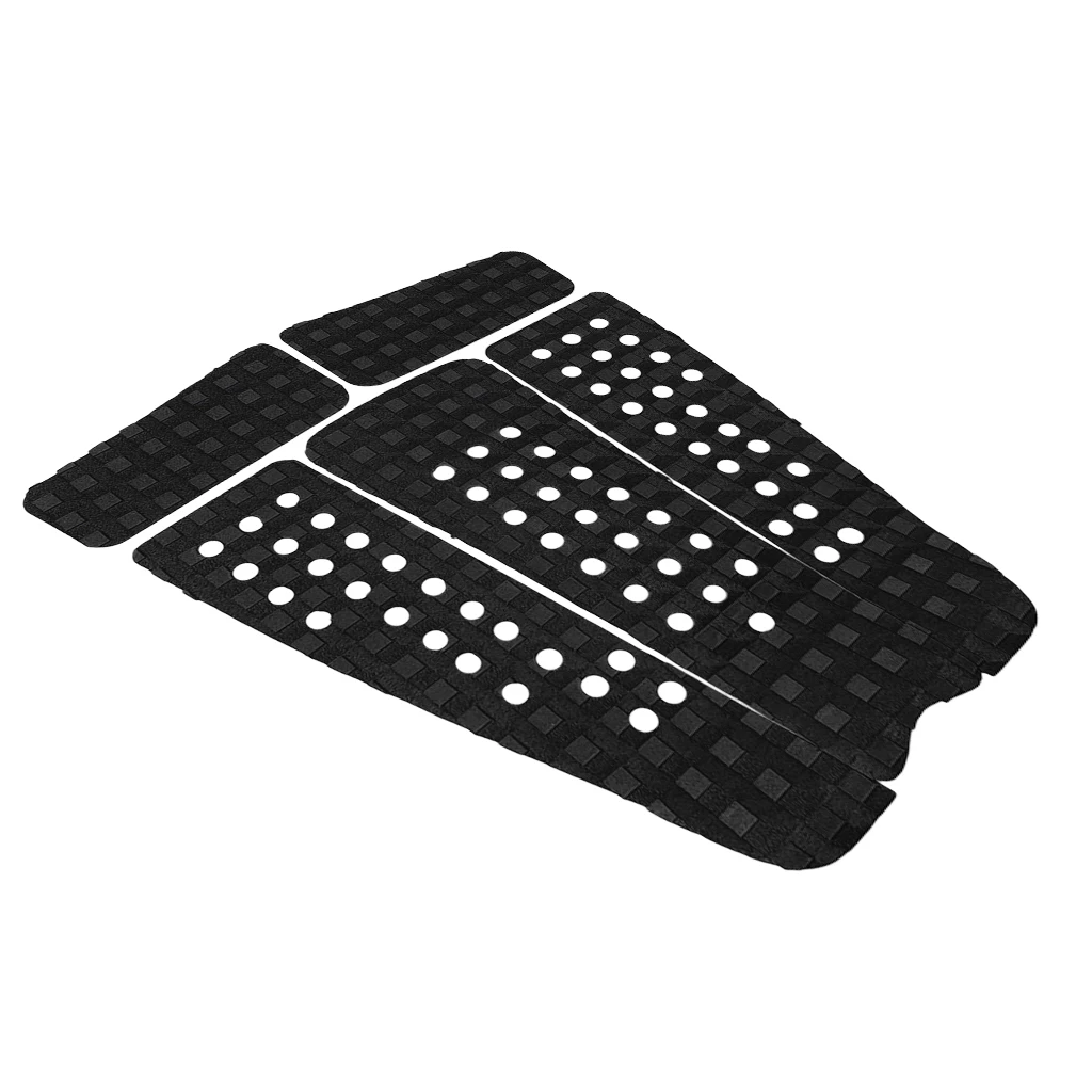 Set 9 Premium Non-slip EVA Surfboard Traction Pad Deck Grip with Tail Pad for Surf SUP Kiteboard Shortboard Water Sports