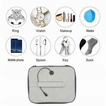 

Newly Portable UV Bag LED UVC Light Bag USB UV Cleaning Box for Travel Face Covers Phones Cleaning BN99