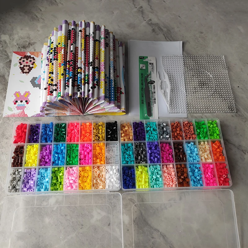 5mm beads 24/48/36box packing Hama beads Education Toys Iron beads handmaking perler Fuse beads diy toy Free shipping 5