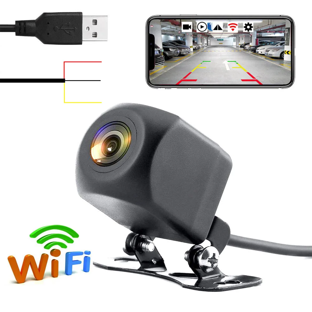Новое поступление! WI FI HD Автомобильный Обратный Камера Беспроводной заднего вида