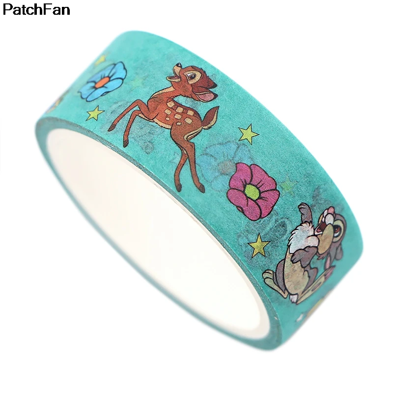 Patchfan мультяшный олень Забавный DIY Скрапбукинг липкий клей Васи бумага маскирующая лента печатные узоры наклейки A2596