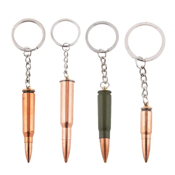 

Long Rifle Bullet Keychain Brass Casing& Copper Tip-Trendy Piece Type 3