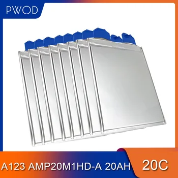 

8pcs High Drain AMP20M1HD-A A123 20C Lifepo4 20Ah 3.2V Prismatic Pouch Cell 12V 24V 36V 48V Starter Batteries for EV Car