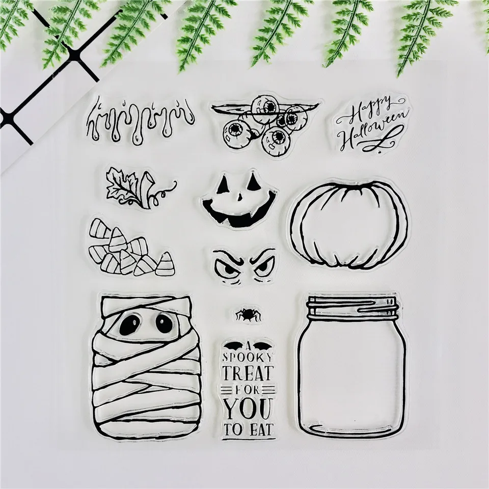 Clear Stamps Halloween Halloween Stamps Dies Scrapbooking Stamps