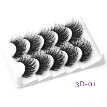 

DamePapil 5 Pairs Lash Set 3D/5D/6D/8D Thick Lashes Cheap Price Full Strip Hand Made Natural Soft Faux Mink Eyelashes Wholesale